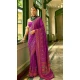 Purple Banarasi Silk Weaving Work Traditional Wear Saree - 11240199852