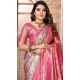 Multi Color Banarasi Silk Zari Work Party Wear Saree - 11255199921