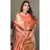 Viscose Silk Zari Weaving Work Party Wear Plus Size Saree In Cream - 11259199943