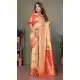 Viscose Silk Zari Weaving Work Party Wear Saree In Cream - 11259199943