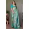 Firozi Blue Banarasi Tissue Silk Zari Work Party Wear Saree - 11260199953