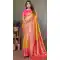 Yellow Banarasi Tissue Silk Zari Work Party Wear Saree - 11260199957
