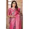 Banarasi Silk Woven Work Traditional Wear Plus Size Saree In Grey - 11261199958