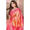 Banarasi Silk Woven Work Traditional Wear Plus Size Saree In Multi Color - 11261199961