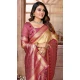 Banarasi Tissue Silk Woven Work Traditional Wear Saree In Cream - 11263199969