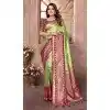 Banarasi Tissue Silk Woven Work Traditional Wear Plus Size Saree In Perot Green - 11263199970