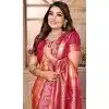 Banarasi Tissue Silk Woven Work Traditional Wear Plus Size Saree In Orange - 11263199971