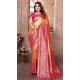 Banarasi Tissue Silk Woven Work Traditional Wear Saree In Orange - 11263199971