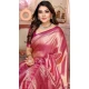 Banarasi Tissue Silk Woven Work Traditional Wear Saree In Pink - 11263199972