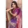 Banarasi Tissue Silk Woven Work Traditional Wear Plus Size Saree In Purple - 11263199973