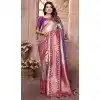 Banarasi Tissue Silk Woven Work Traditional Wear Plus Size Saree In Purple - 11263199973