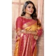 Banarasi Tissue Silk Woven Work Traditional Wear Saree In Yellow - 11263199975