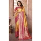 Banarasi Tissue Silk Woven Work Traditional Wear Saree In Yellow - 11263199975