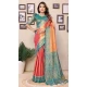 Banarasi Silk Woven Work Party Wear Saree In Dark Peach - 11264199977
