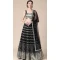 Black Georgette Embroidered Party Wear Lehenga Choli - 11287200085
