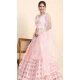 Pink Silk Embroidered Party Wear Lehenga Choli - 11287200086
