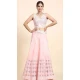 Pink Silk Embroidered Party Wear Lehenga Choli - 11287200086