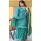 Rama Green Chinon Embroidery Work Party Wear Sharara Suit - 11360200439