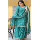 Rama Green Chinon Embroidery Work Party Wear Sharara Suit - 11360200439