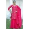 Rani Pink Fox Georgette Embroidery Work Party Wear Sharara Suit - 11360200442