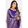 Banarasi Silk Zari Work Traditional Wear Plus Size Saree In Dark Beige - 11257199932
