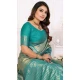 Banarasi Silk Zari Work Traditional Wear Saree In Sea Green - 11257199936