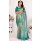 Banarasi Silk Zari Work Traditional Wear Saree In Sea Green - 11257199936