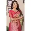 Multi Color Tissue Silk Woven Work Traditional Wear Plus Size Saree - 11258199937