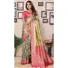 Multi Color Tissue Silk Woven Work Traditional Wear Plus Size Saree - 11258199937