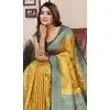 Tissue Silk Woven Work Traditional Wear Plus Size Saree In Multi Color - 11258199938