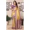 Multi Color Woven Work Tissue Silk Traditional Wear Plus Size Saree - 11258199939