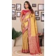 Multi Color Banarasi Tissue Silk Woven Work Traditional Wear Saree - 11258199940