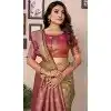 Multi Color Tissue Silk Woven Work Traditional Wear Designer Plus Size Saree - 11258199942