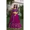 Vichitra Silk Embroidered Party Wear Lehenga Choli In Wine - 11318200276