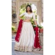 Vichitra Silk Embroidered Party Wear Lehenga Choli In Cream - 11318200277