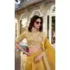 Goldie Embroidered Party Wear Plus Size Lehenga Choli In Mustard - 11318200278