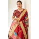 Red Dola Silk Printed Traditional Party Wear Lehenga Choli - 11326200320
