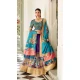 Blue Dola Silk Printed Traditional Party Wear Lehenga Choli - 11326200322