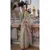 Pista Green Organza Silk Weaving Work Party Wear Plus Size Saree - 11292200115