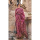 Wine Organza Silk Weaving Work Party Wear Saree - 11292200117