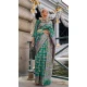 Dark Green Organza Silk Weaving Work Party Wear Saree - 11292200120
