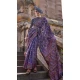 Organza Silk Weaving Work Party Wear Saree In Navy Blue - 11292200121