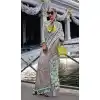 Mint Green Organza Silk Weaving Work Party Wear Plus Size Saree - 11292200122