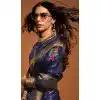 Satin Resham Work Designer Party Wear Plus Size Saree In Navy Blue - 11302200178