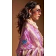 Satin Resham Work Designer Party Wear Saree In Lavender - 11302200182