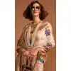 Satin Resham Work Designer Party Wear Plus Size Saree In Cream - 11302200183