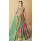 Multi Color Muslin Printed Party Wear Designer Gown With Dupatta - 11385200578