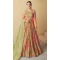Muslin Printed Party Wear Designer Gown With Dupatta In Multi Color - 11385200579