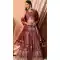 Maroon Georgette Sequins Work Party Wear Lehenga Choli - 11355200416