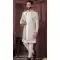 White Purple Silk Resham Work Readymade Men Wedding Wear Sherwani - 11470201156